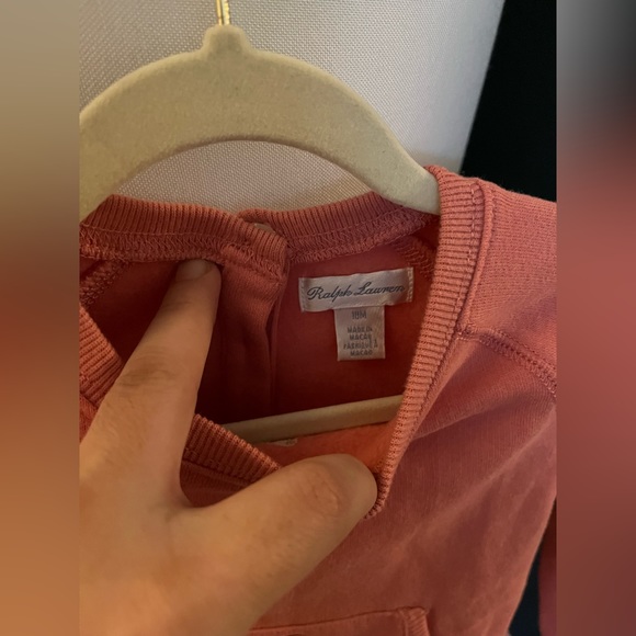 NWT POLO RALPH LAUREN Baby Big Pony Top & Leggings Set In Desert Rose Size 18M - Picture 10 of 15